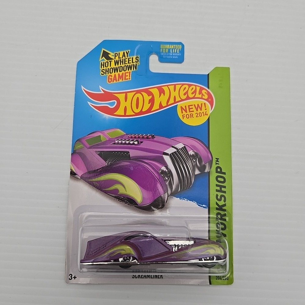 Hot Wheels 2014 HW Workshop Screamliner Purple 204/250 Diecast Car